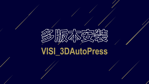 【多版本安装】VISI_3DAutoPress